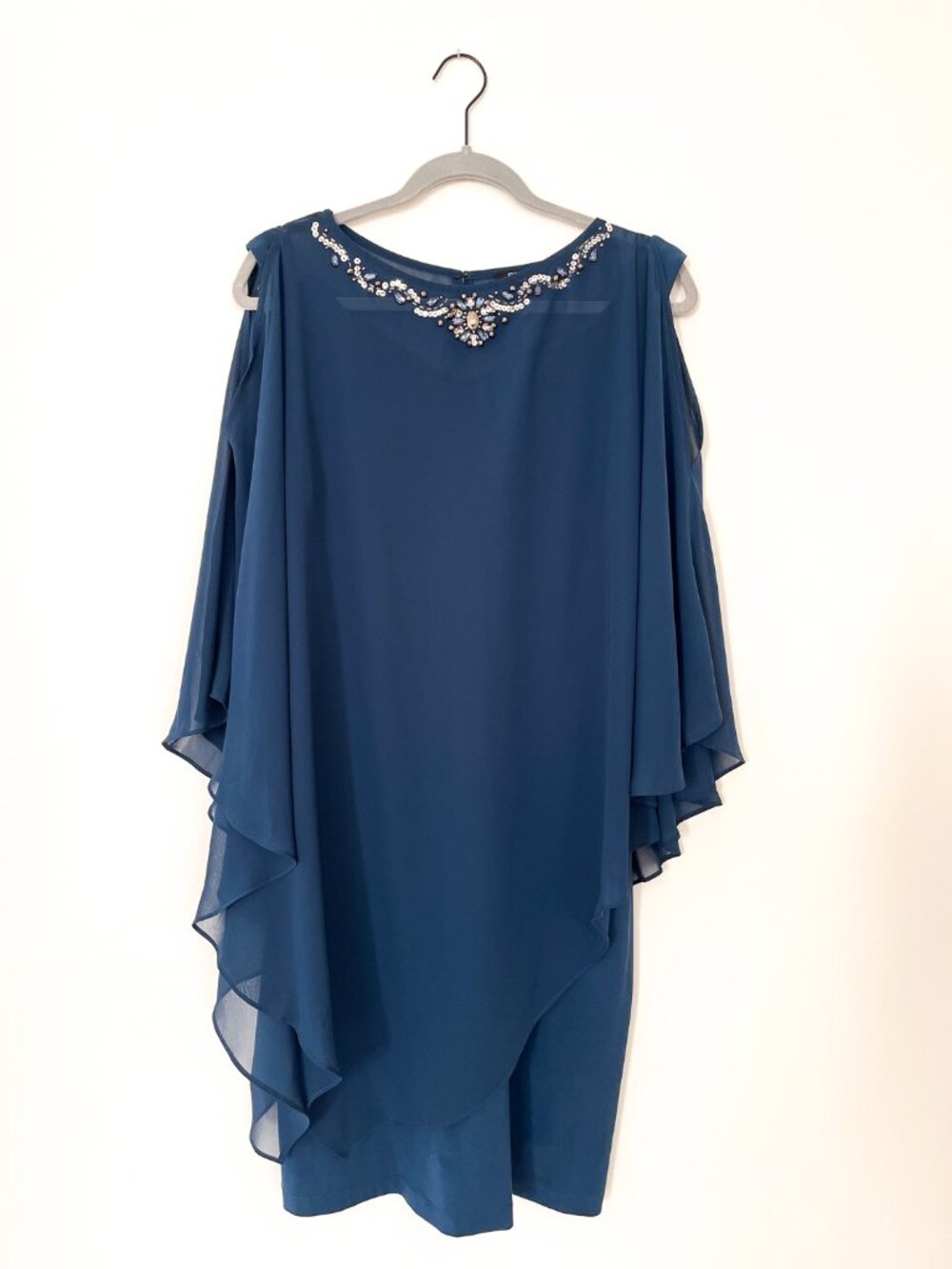 Dark Teal Cocktail Dress, Two Piece, Size 8